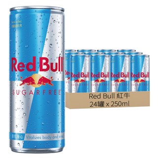 Red Bull 紅牛 無糖能量飲料, 250ml, 24罐