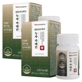 광동 365케어 녹차카테킨, 60정, 2개