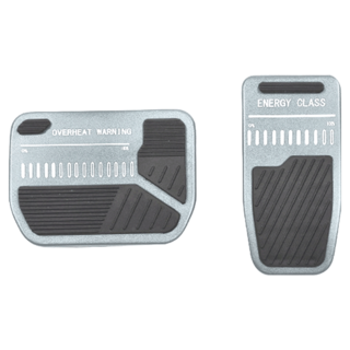 特斯拉 煞車油門踏板, 鋁合金材質, L尺寸, 灰色, Car