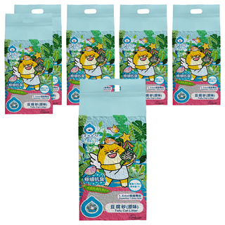 臭味滾 ODOUT 極細顆粒抗臭豆腐貓砂 1.5mm, 原味, 2.8kg, 6包