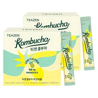 TEAZEN 茶禪 康普茶沖泡飲 鳳梨口味, 5g, 50條, 2盒