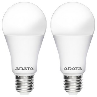 ADATA 威剛 大廣角高效LED燈泡 13W AL-BUA60C4A-13W65 124 x 60mm, 白光, 2個