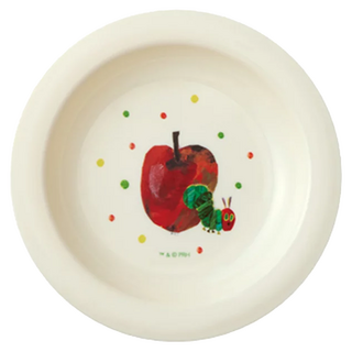 Skater 卡通小碟子 120*17mm 3個, 好餓的毛毛蟲 米色, 1組