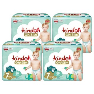 kindoh Oh Slim 超薄褲型尿布 17~21kg, 3XL, 104片