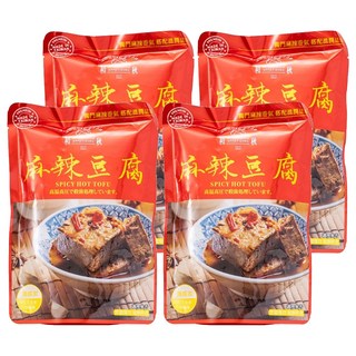 和秋 麻辣豆腐 450g*4包, 純正漢方中藥材熬煮，非基因改造板豆腐