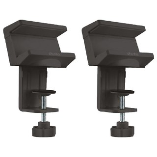 POWER ZONE 夾式延長線固定架 55mm, 黑色, 2個