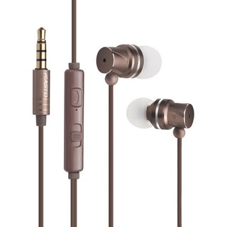 RASTO 高音質鋁合金入耳式耳機, RS8, 古銅, 1組