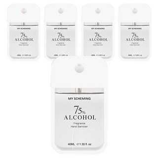 75%香氛酒精洗手噴霧 優雅花語, 40ml, 5個