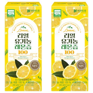 네이처드림 리얼 유기농 레몬즙 100 14p, 280g, 2개