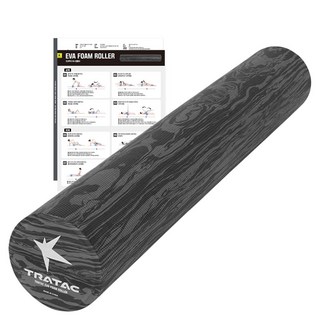 트라택 EVA 폼롤러 원형 + 운동법 매뉴얼 + 포스터, 무드나잇그레이, 1개