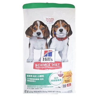 Hill's 希爾思 SCIENCE DIET 幼犬 小顆粒 乾飼料 含DHA 維持腦部健康, 雞肉 + 糙米, 2.04kg, 1袋
