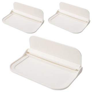 摺疊板置物架小號 壁掛摺疊板置物架 3個, 卡其色, 1層