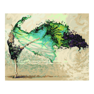 ArtLife 藝術生活 數字油畫DIY 66006 50 x 40cm, 青墨飛舞 多色, 1盒