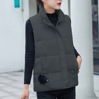 Unhave女款翻領羽絨背心