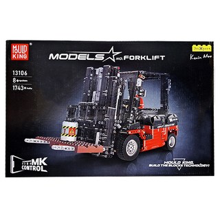 MOULD KING 宇星模王 遙控堆高機 APP版 1743+片積木, 多色, 不適用, 1盒