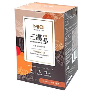 Mia 米雅 三纖多 T12 水溶性膳食纖維粉 隨身包, 25g, 10包, 1盒