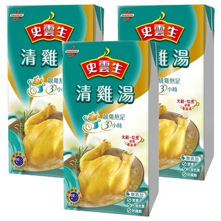 史雲生 湯底 清雞湯，靚雞熬足3小時，無添加，無激素，無防腐劑, 500ml, 3盒