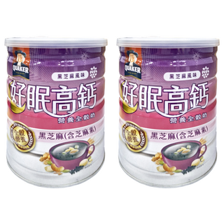 QUAKER 桂格 晚安好眠全穀奶 黑芝麻, 600g, 2罐