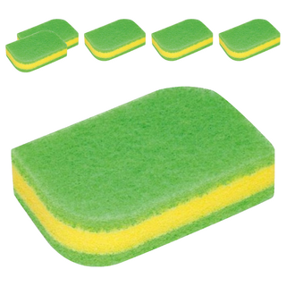 3M Scotch-Brite 百利 3層防刮海綿菜瓜布, 6個, 1個裝, 綠色