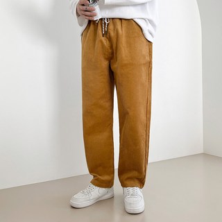 JH Style 男式燈芯絨金色綁帶褲 INROK469