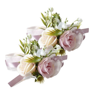 婚禮胸花套裝 PE材質 7*12cm B款紫色, 1組