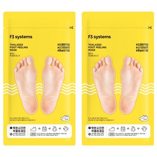 에프쓰리시스템즈 탈라쏘 풋 필링 마스크팩, 1개입, 2개, 40g