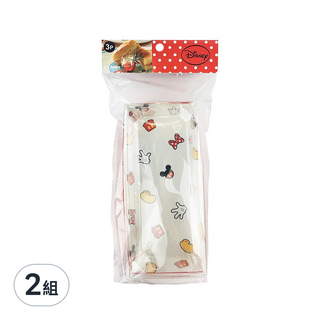 LiLFANT 迪士尼 拋棄式餐盒 3個 19x9x8.4CM 韓國產, 2組