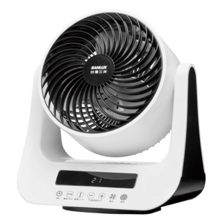 SANLUX 台灣三洋 8吋靜音節能 DC智慧循環扇 8段風速 ECO節能溫控 3D自動擺頭, SEF-GA08, 1個
