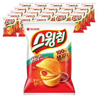 스윙칩 핫 볶음고추장맛, 60g, 24개
