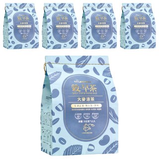 AWAStea 阿華師 大麥涼茶 三角立體茶包 Set, 生津止渴 降火氣 潤喉, 5g, 12包, 5袋