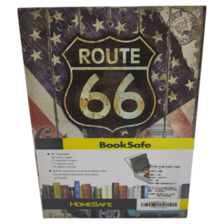 密碼鎖書本保險箱 金屬材質, 美國66