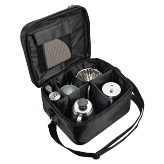 HARIO 好璃奧 V60戶外旅行露營登山用咖啡全套組 O-VOCF, 磨豆機 + 濾杯 + 細口壺 + 分享壺 + 露營杯 + 攜行袋 + 濾紙, 500ml, 1組