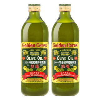 BIOES 囍瑞特級初榨純橄欖油 西班牙原裝進口 油品穩定 低油煙 第一道低溫冷壓萃取, 1L, 2瓶