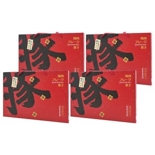 金合麥 豚肉鬆菓子禮盒 台灣豬肉鬆, 225g, 4盒