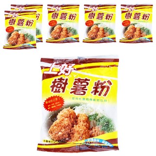 上好 樹薯粉, 使用性質同傳統地瓜粉，適用於油炸、裹粉, 200g, 6包