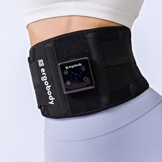 에르고바디 쉐이피 EMS 복부 마사지벨트, EB24-SB03, 1개, 블랙