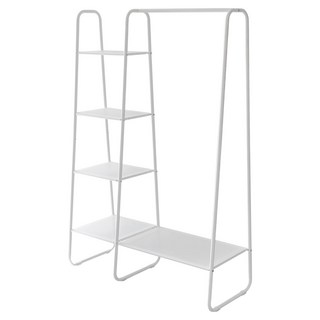 全鐵製衣帽層架 RH2502-WT, 白色