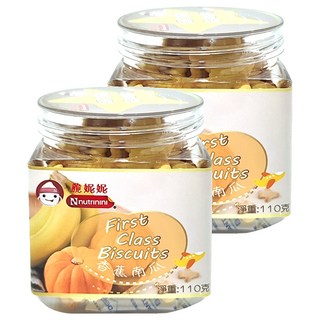 Nnutrinini 脆妮妮 頭等艙飛機餅 1歲以上, 香蕉南瓜, 110g, 2罐