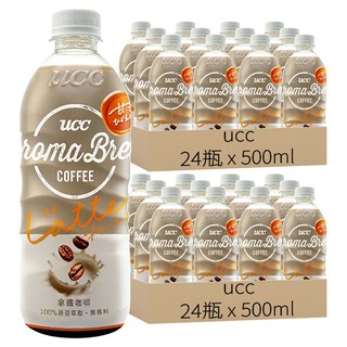 ucc AROMA艾洛瑪拿鐵, 500ml, 48瓶