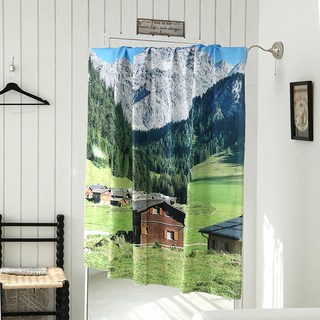 recoz 居家裝飾 感性風景 牆面裝飾 空間氛圍 布藝海報 房屋, 混合色