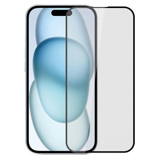 YADI 亞第 Apple iPhone 15 Pro 6.1吋 水之鏡 AGC全滿版手機玻璃保護貼, 9H硬度, 2.5D弧形導角, 防指紋, 1個