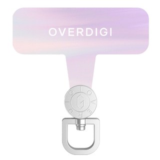 OVERDIGI 360旋轉掛繩墊片-彩A03, 粉藍紫, 1個