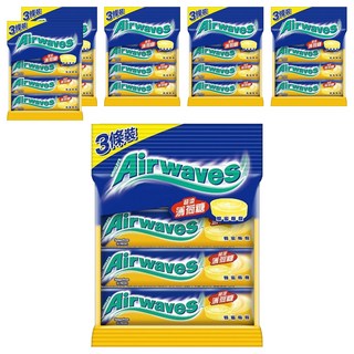 Airwaves 超涼無糖薄荷糖 蜂蜜檸檬口味 3條裝, 90g, 6袋