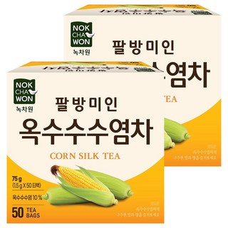 NOKCHAWON 綠茶園 八方美人玉米鬚茶茶包, 1.5g, 50包, 2盒