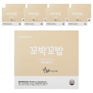 VIVLIV 蛋白奶昔粉 麵茶穀物口味, 280g, 9盒