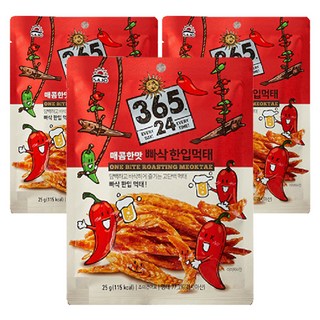 365.24 Sajo 一口辣味乾明太魚, 25g, 3個