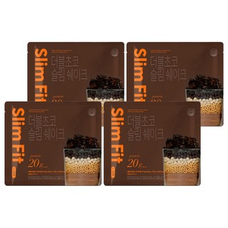 雙倍巧克力美體奶昔 7包入, 4袋, 315g