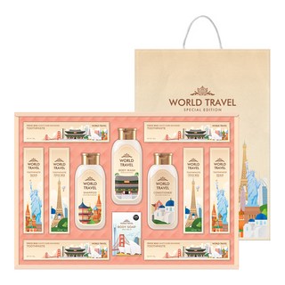 LG생활건강 월드트레블에디션 헤어바디케어 선물세트 + 쇼핑백, 1세트