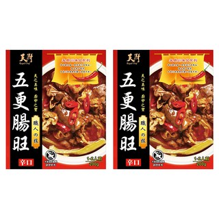 Royal Chef 天廚 五更腸旺調理包, 川味美食, 香Q腸大腸, 搭配濃汁鴨血, 加入爽口酸菜, 1-2人份, 200g, 2盒