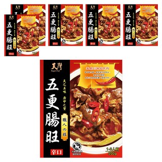 Royal Chef 天廚 五更腸旺調理包 川味美食 香Q腸大腸 搭配濃汁鴨血 加入爽口酸菜 1-2人份, 200g, 6盒